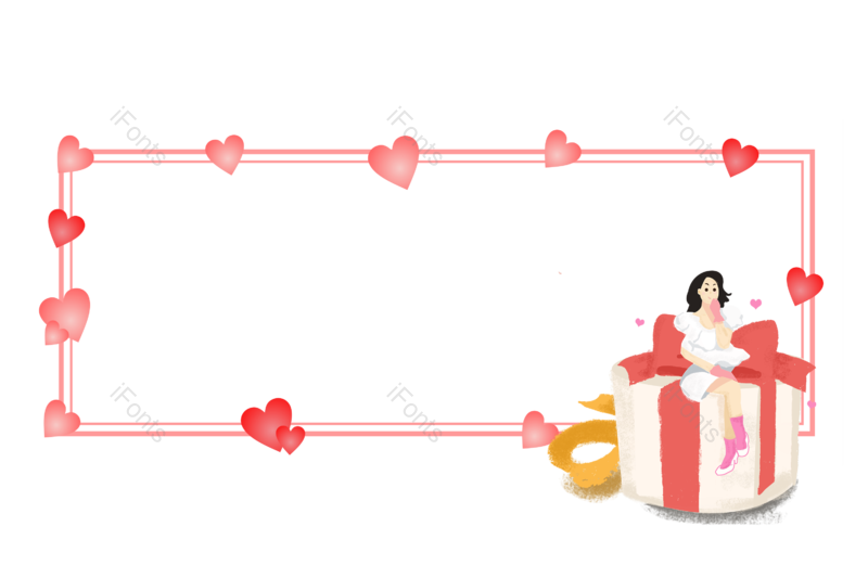 边框图片,元素元素,520PNG,浪漫边框免抠素材